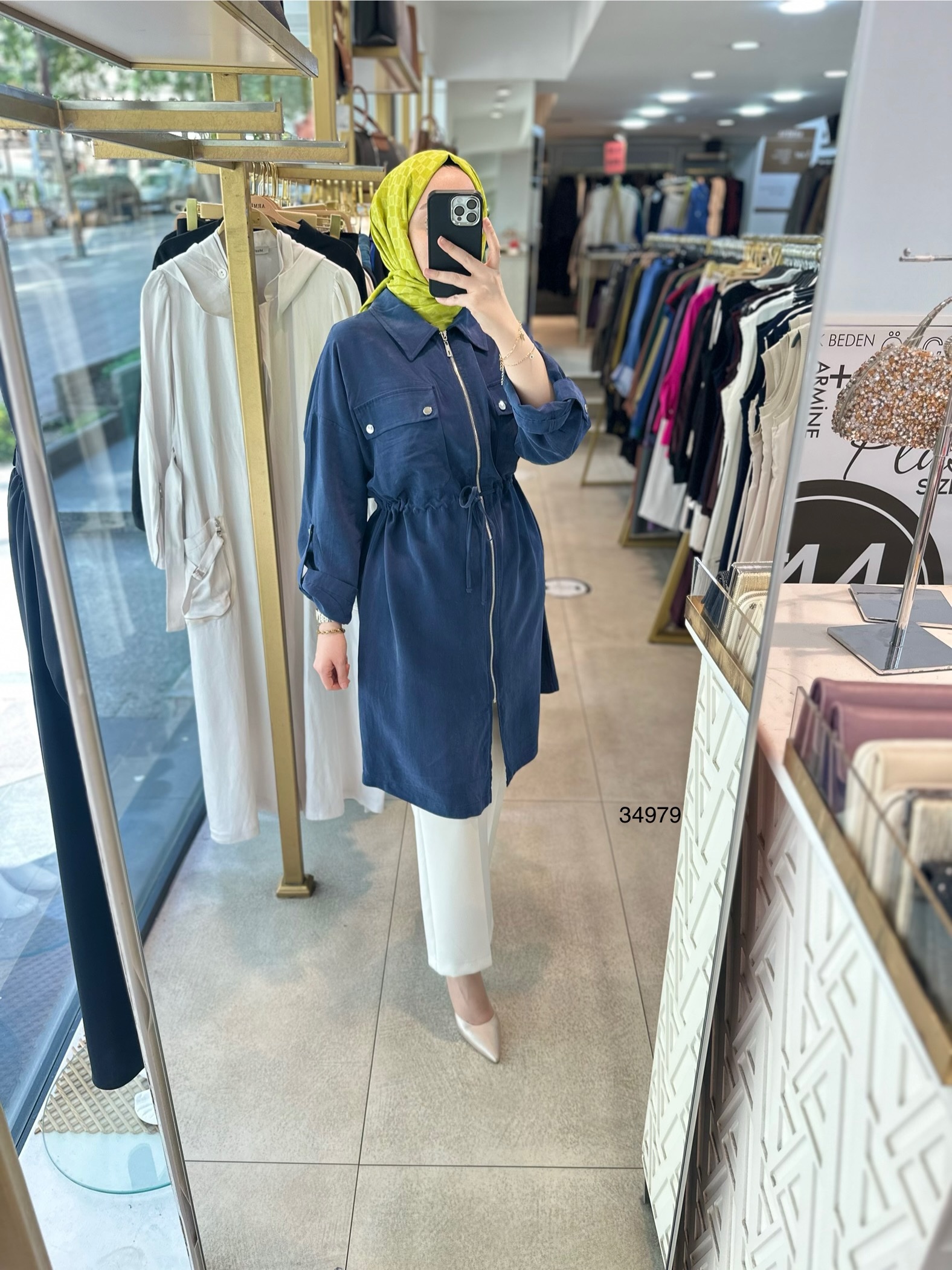 34979 Cep Kapaklı Lacivert Kap - Görsel 1