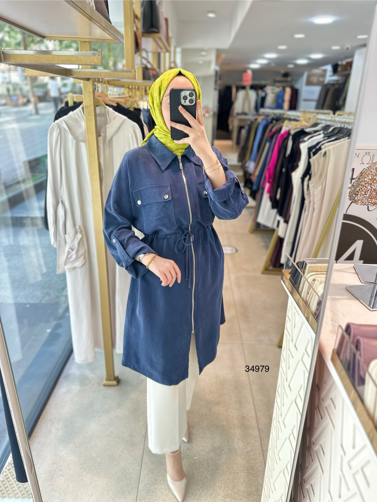 34979 Cep Kapaklı Lacivert Kap - Görsel 3