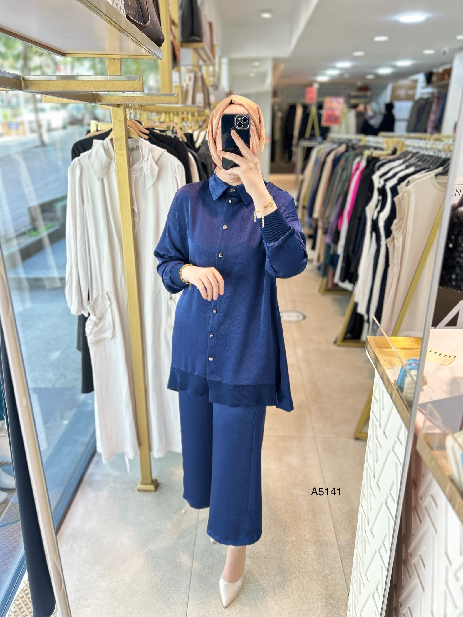 A5141 RİBANA DETAYLI PANTOLONLU TAKIM - Görsel 11