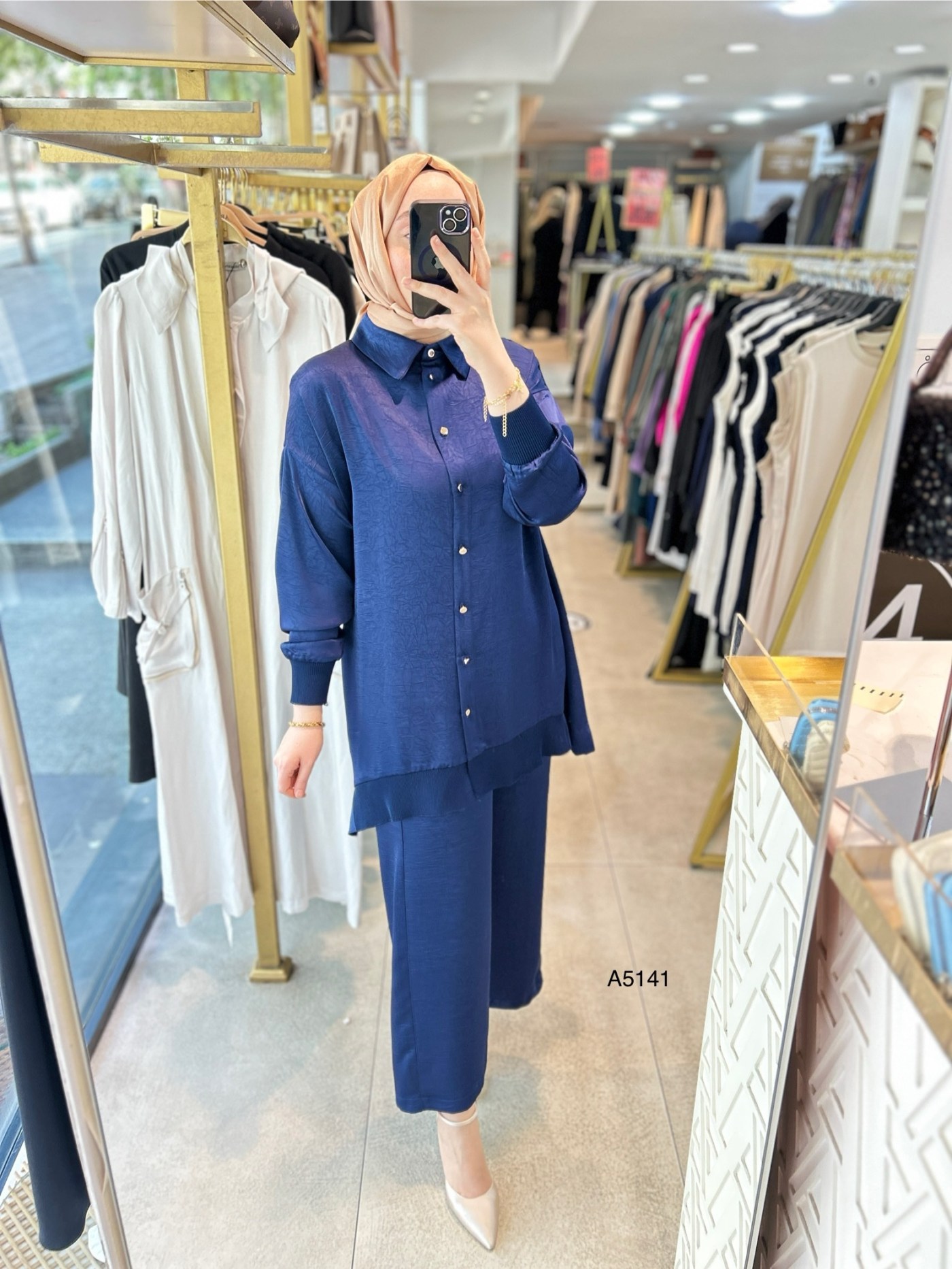 A5141 RİBANA DETAYLI PANTOLONLU TAKIM