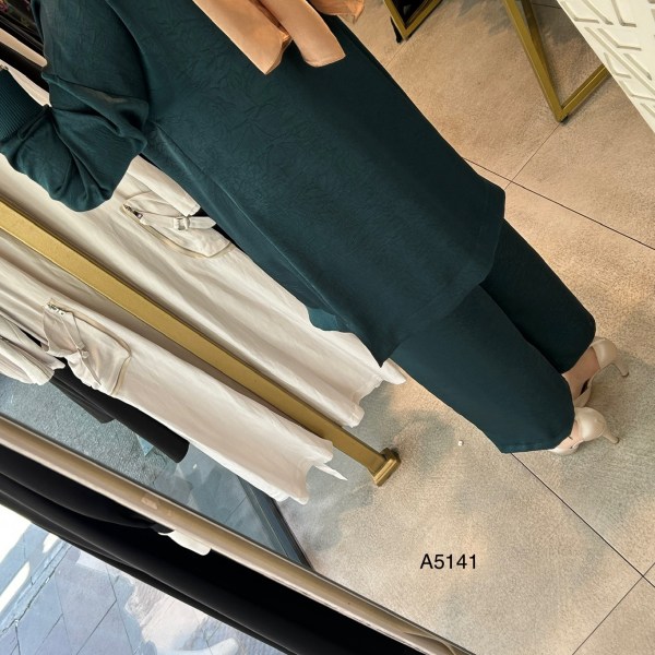 A5141 RİBANA DETAYLI PANTOLONLU TAKIM - Görsel 6