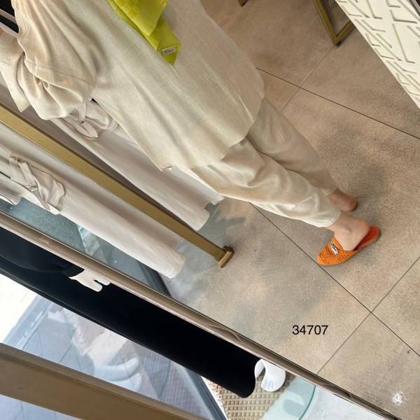 34707 KETEN KİMONO TAKIM - Görsel 3