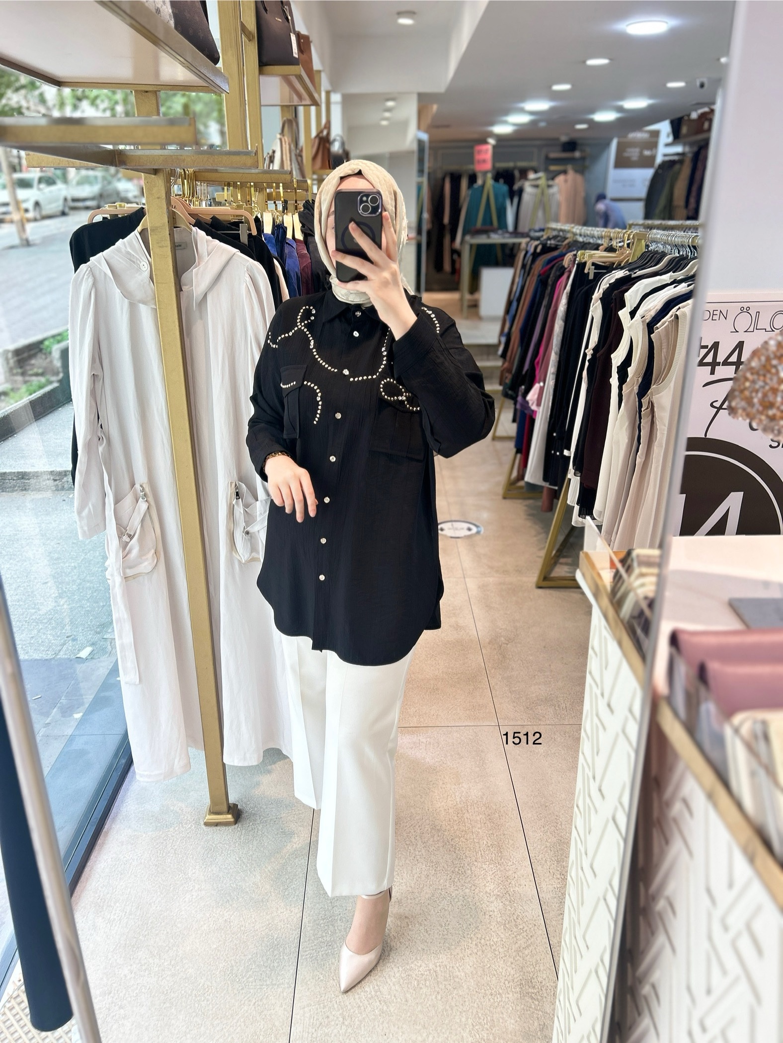 1512 TAŞ DETAYLI TUNİK - Görsel 17