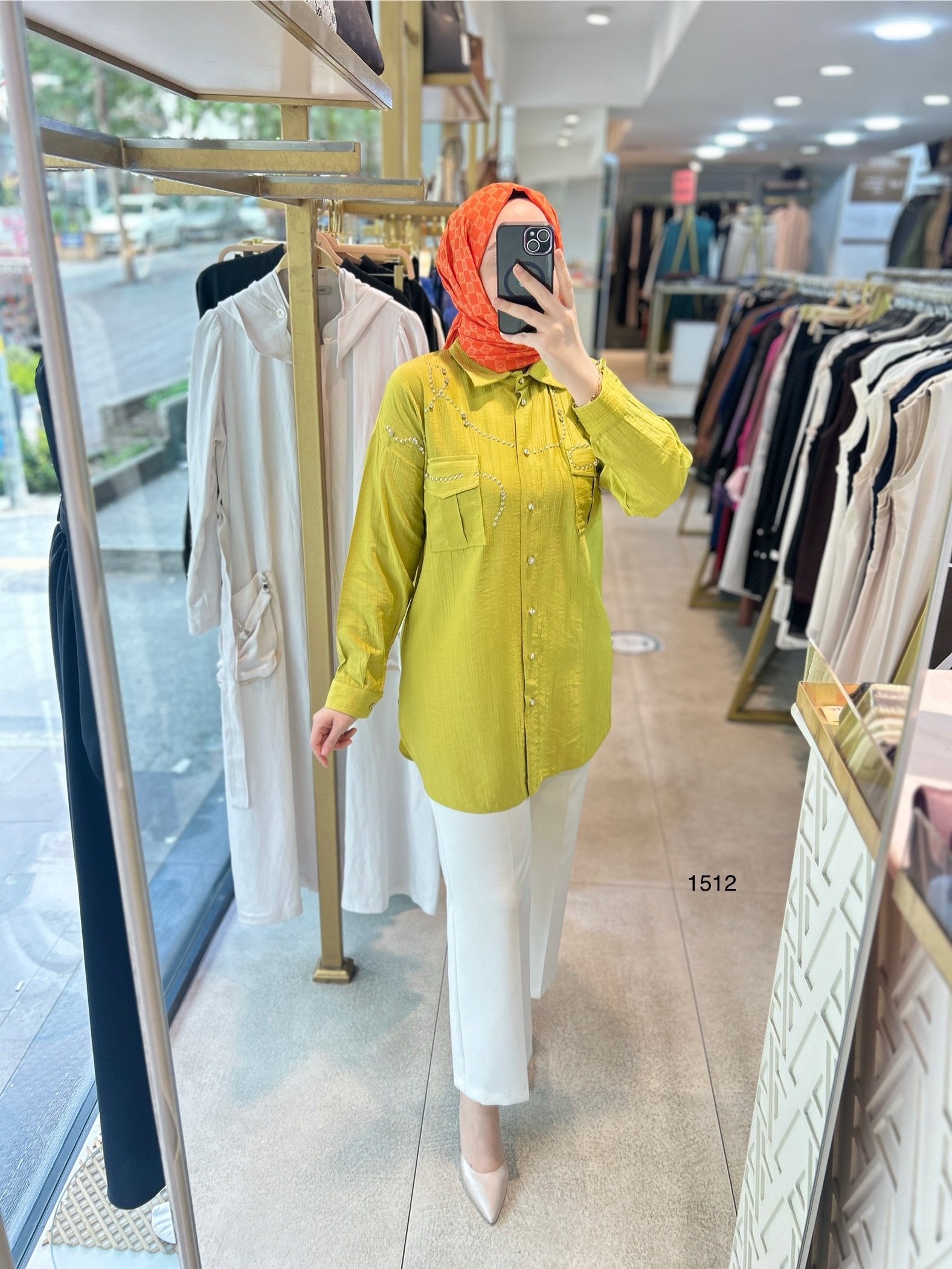 1512 TAŞ DETAYLI TUNİK - Görsel 18