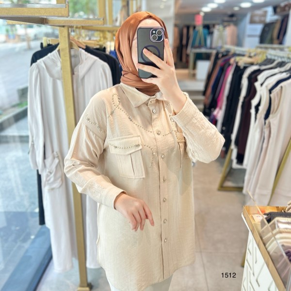 1512 TAŞ DETAYLI TUNİK - Görsel 20