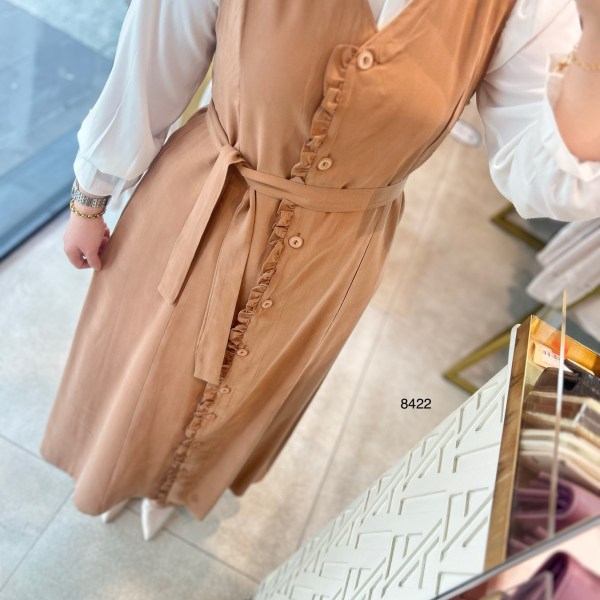 8422 JİLE GÖMLEK ELBİSE - Görsel 13