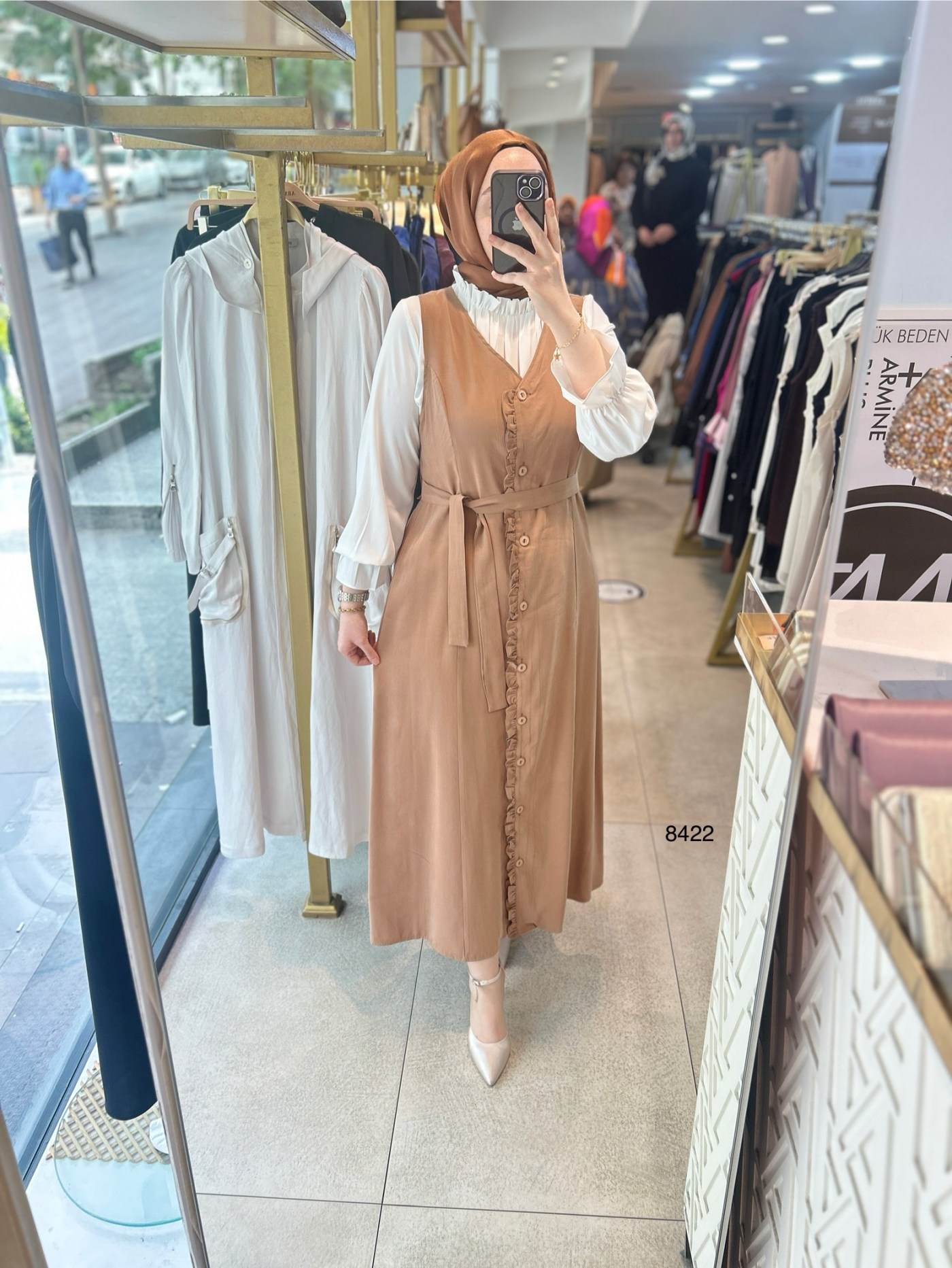 8422 JİLE GÖMLEK ELBİSE