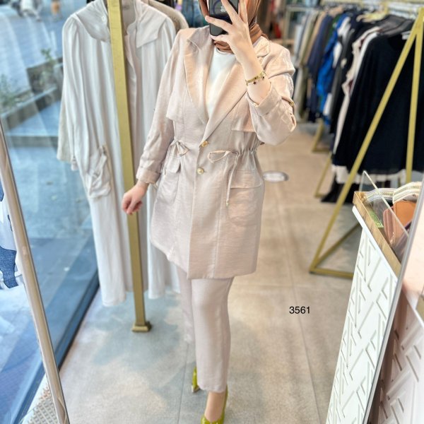 3561 Bel Büzgülü Takım - Görsel 3