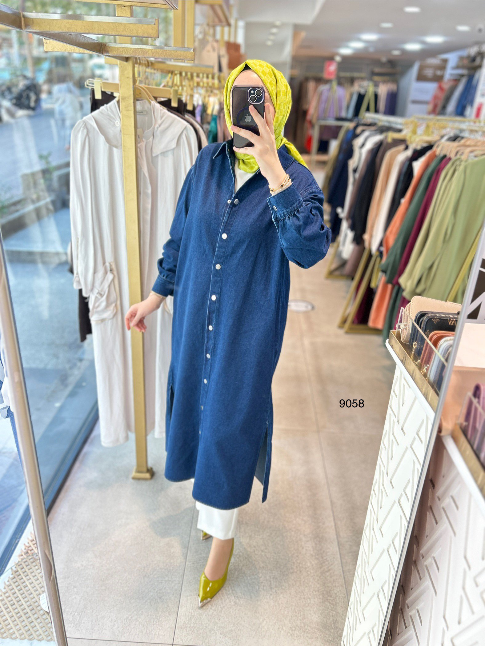 9058 Uzun Kot Tunik - Görsel 6