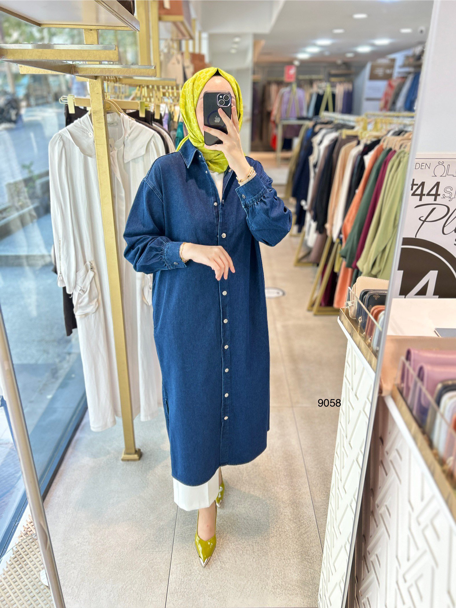 9058 Uzun Kot Tunik - Görsel 8