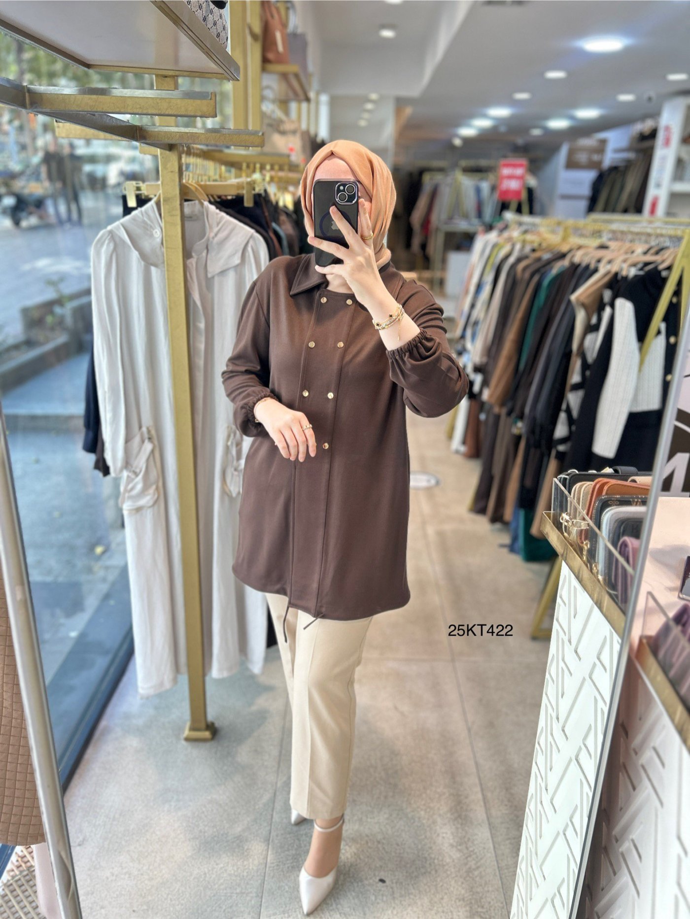 Armine Trend 25KT422 Çıt Detaylı Tunik