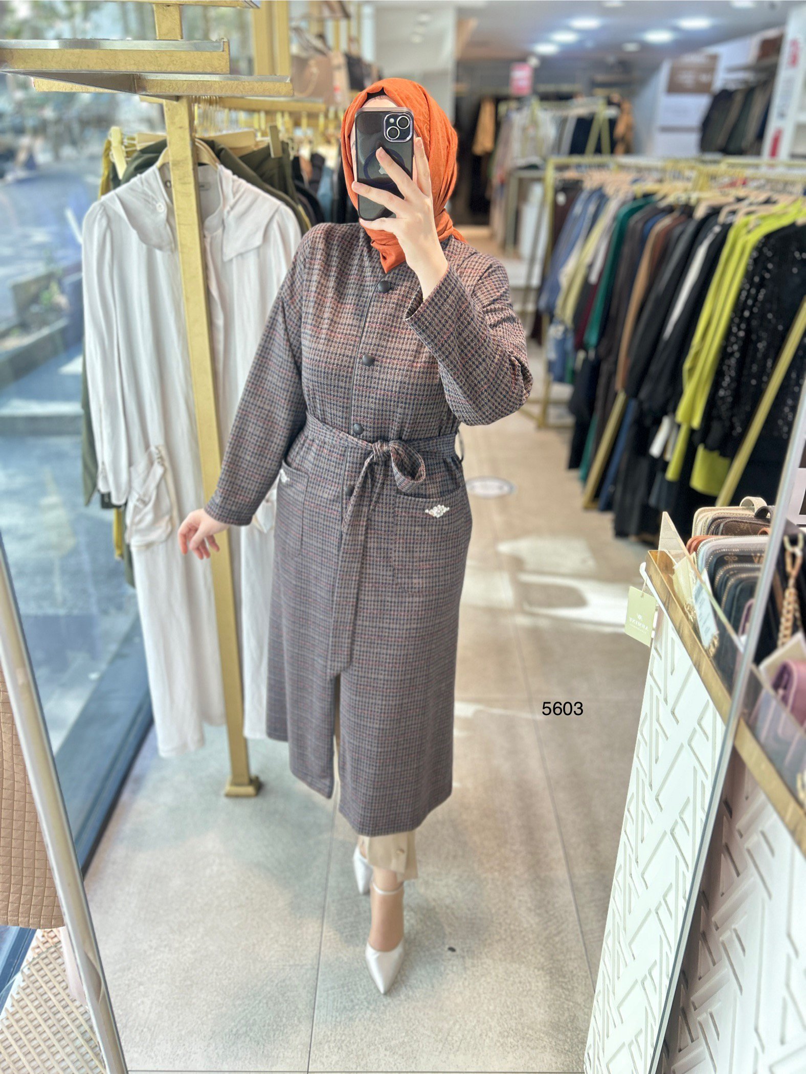 5603 Cep Taş Detaylı Kap - Görsel 5