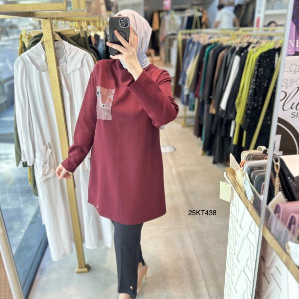 Armine Trend 25KT438 Cep Detaylı Tunik - Görsel 6