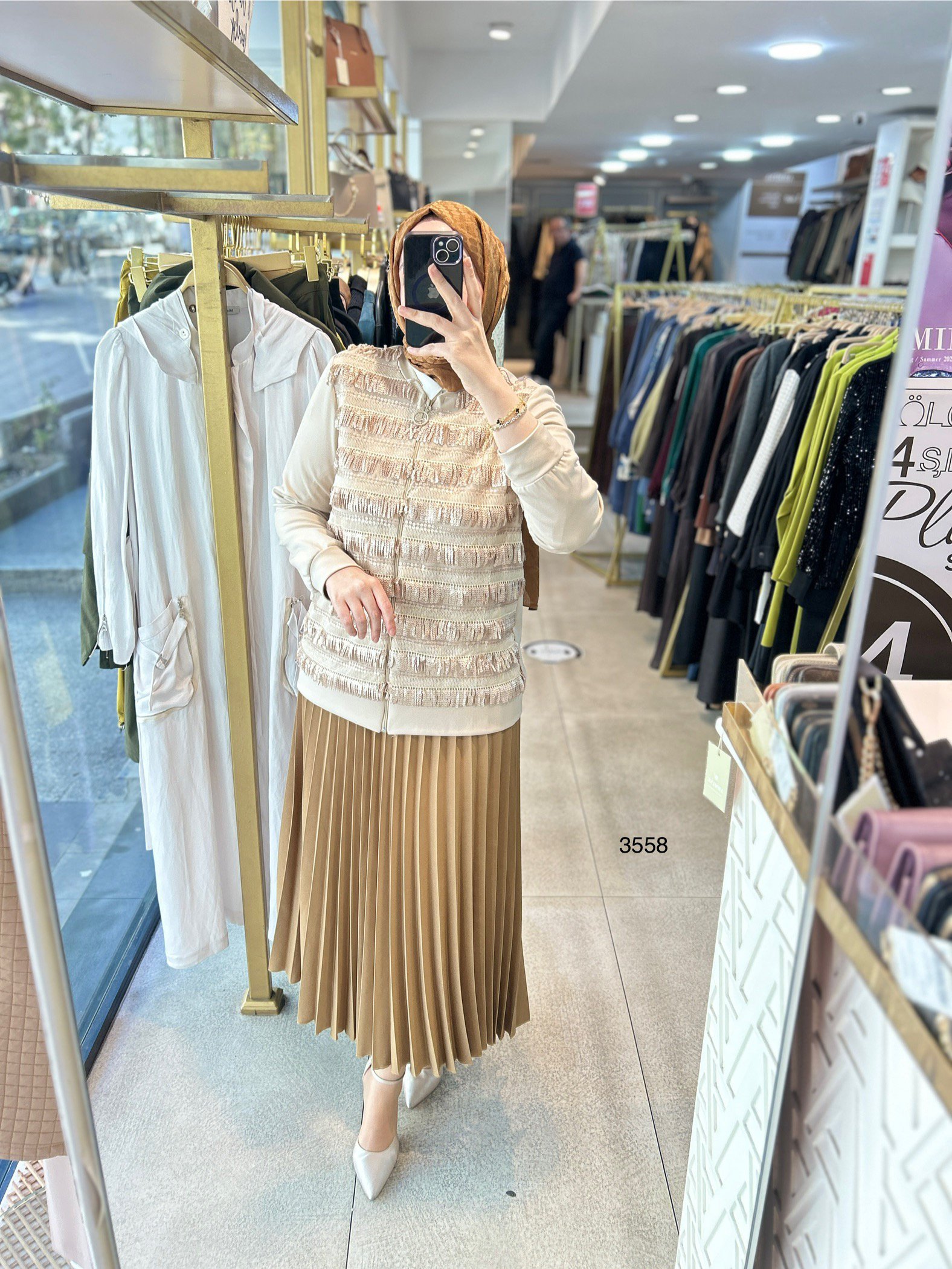 3558 Püskül Detaylı Ceket - Görsel 4