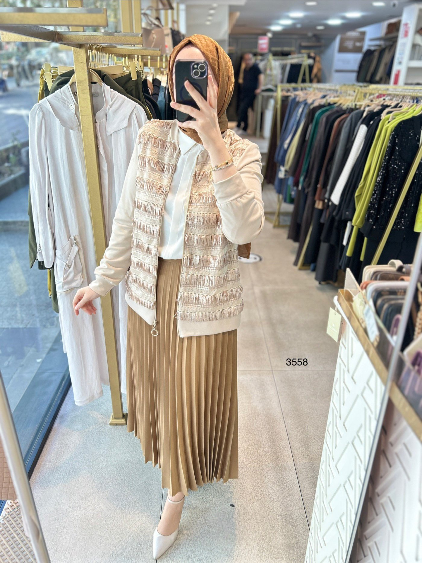 3558 Püskül Detaylı Ceket