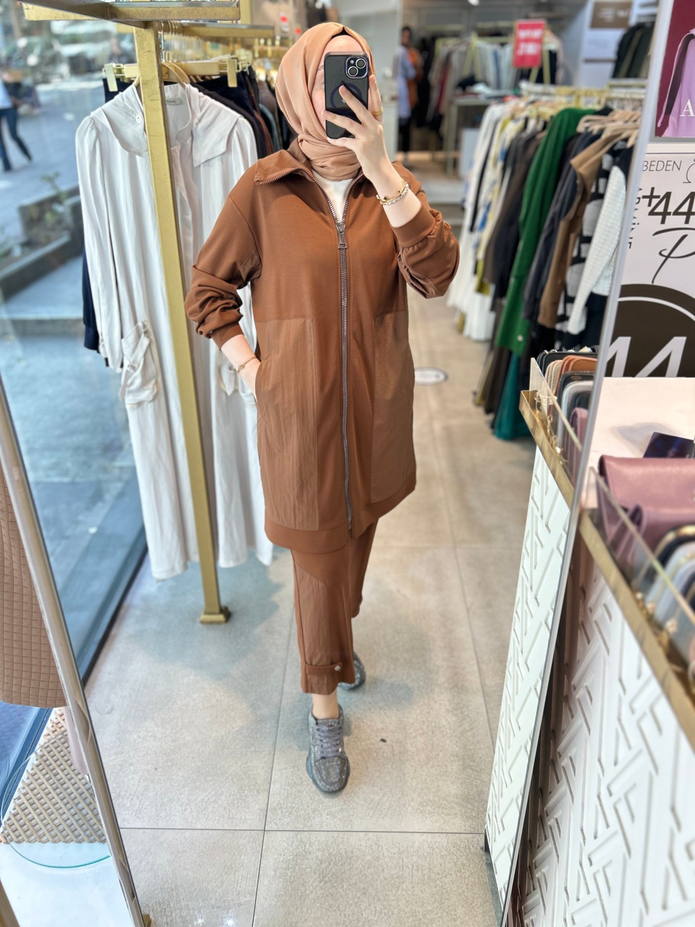 25K6002 GARNİLİ PANTOLON PAÇA DETAYLI TAKIM