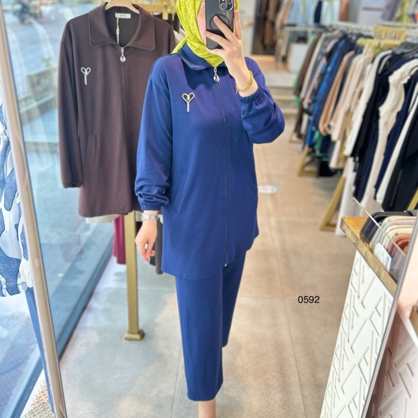 0592 BROŞ DETAYLI TAKIM - Görsel 10