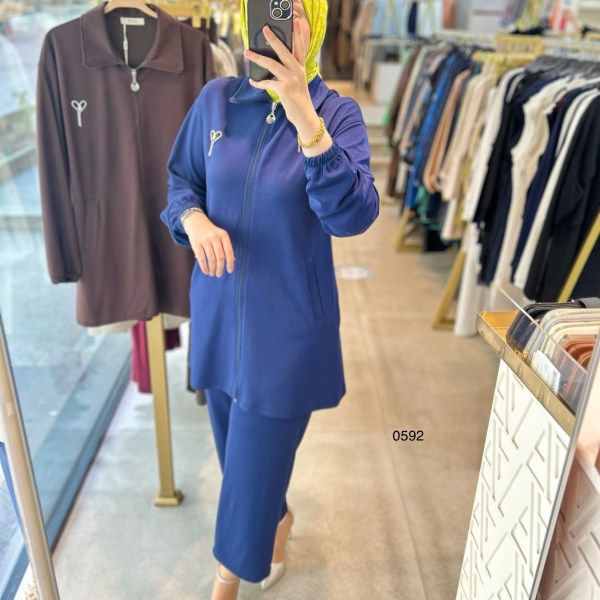 0592 BROŞ DETAYLI TAKIM - Görsel 12