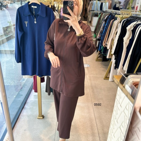 0592 BROŞ DETAYLI TAKIM - Görsel 6