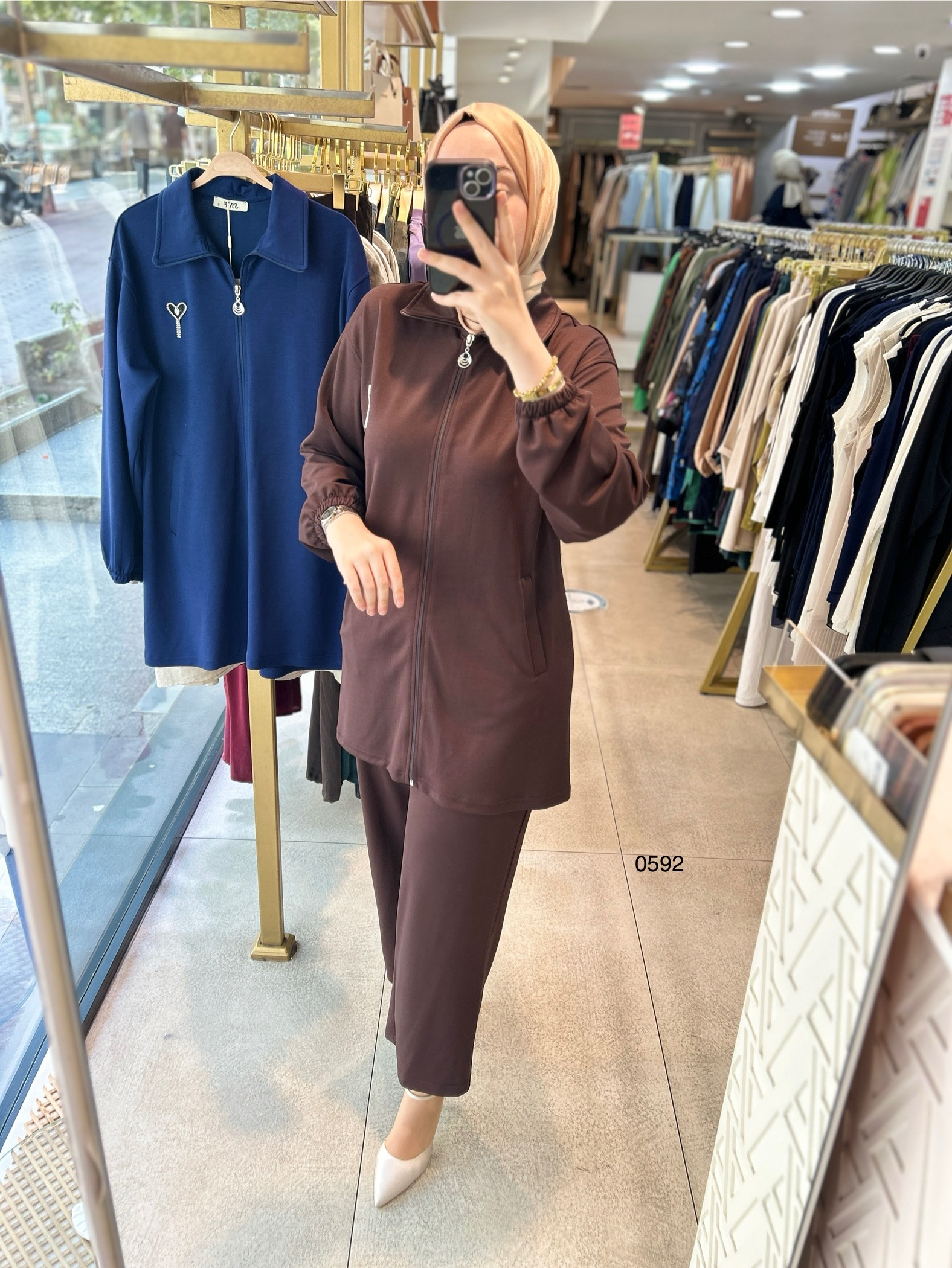 0592 BROŞ DETAYLI TAKIM - Görsel 6