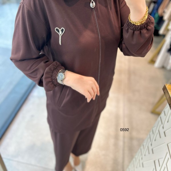 0592 BROŞ DETAYLI TAKIM - Görsel 5