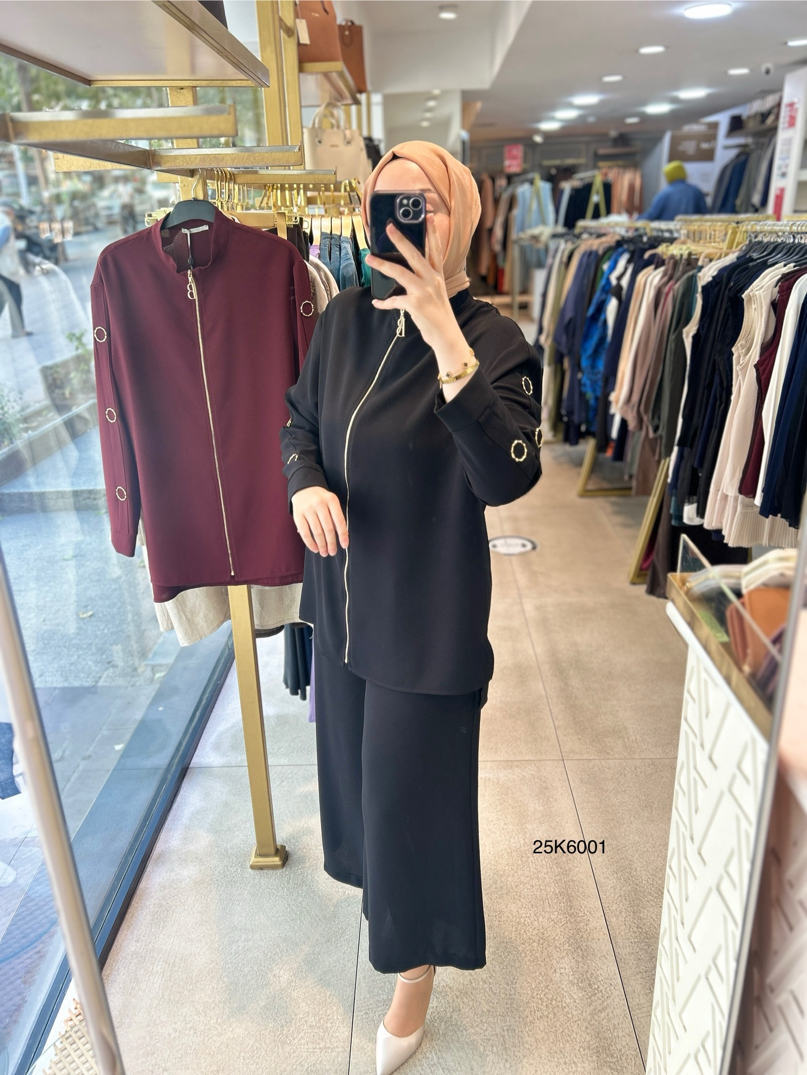 25K6001 KOL DETAYLI ALTÜST TAKIM - Görsel 11