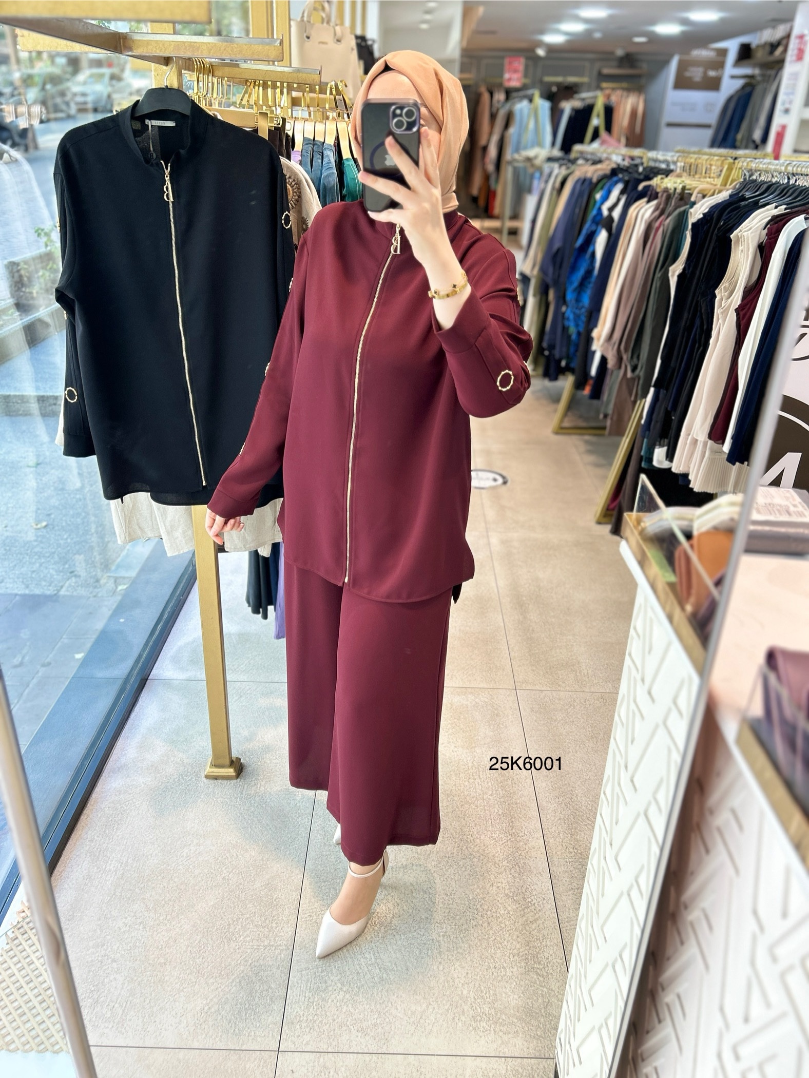 25K6001 KOL DETAYLI ALTÜST TAKIM - Görsel 8