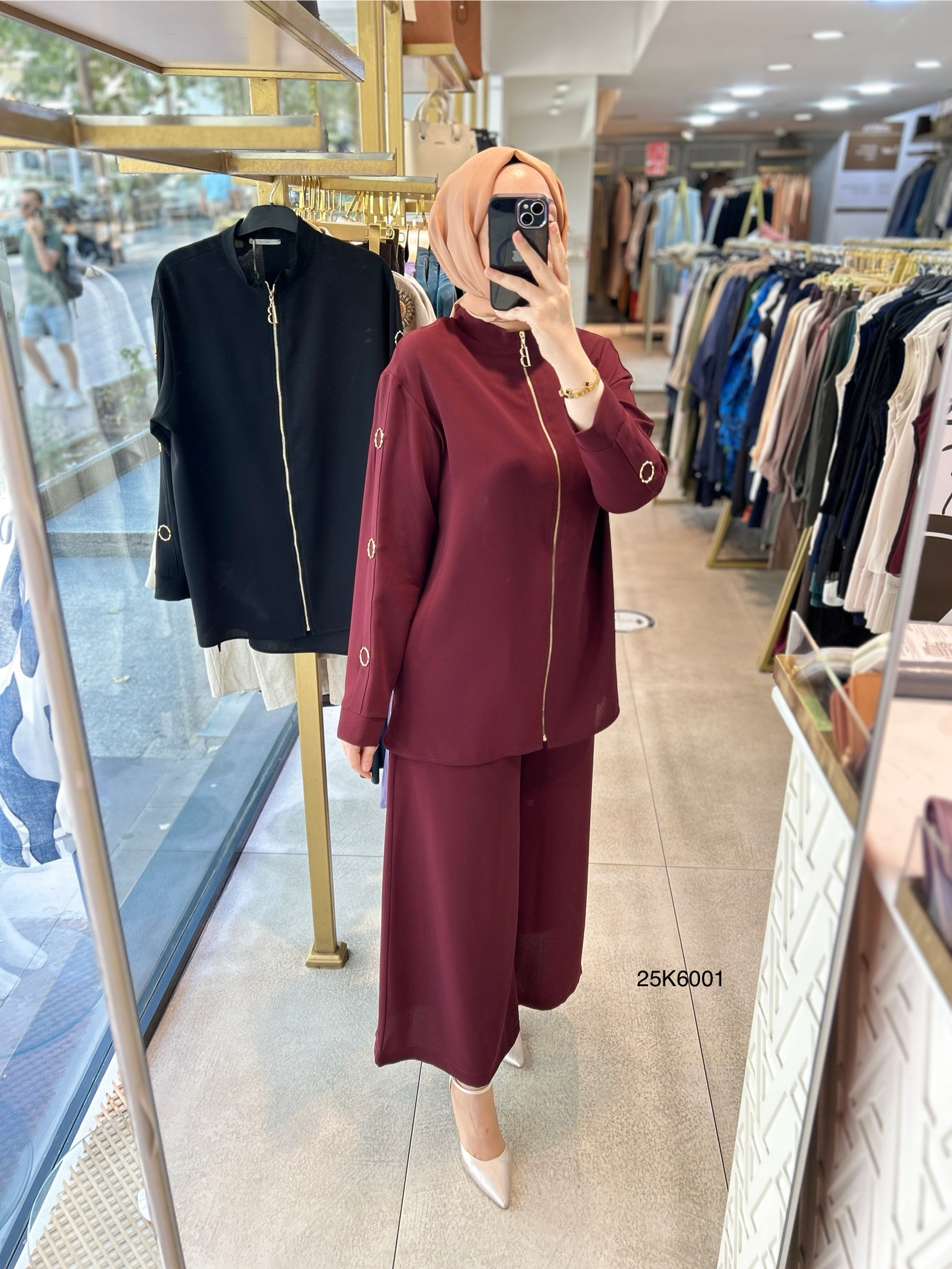 25K6001 KOL DETAYLI ALTÜST TAKIM - Görsel 6