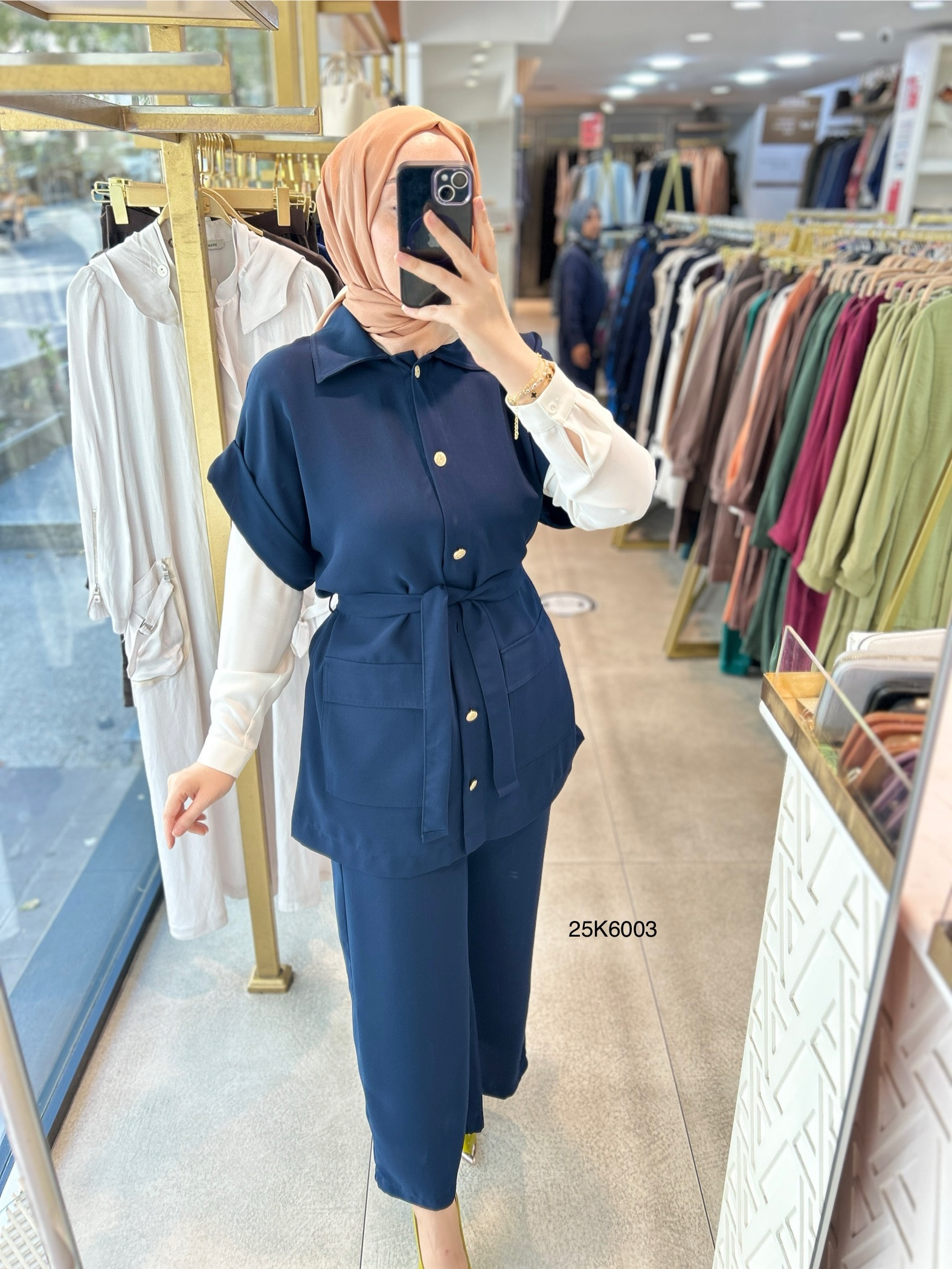 25K6003 KAPAK CEPLİ YELEK PANTOLON TAKIM - Görsel 15