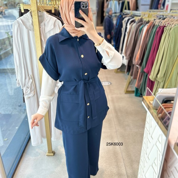 25K6003 KAPAK CEPLİ YELEK PANTOLON TAKIM - Görsel 27