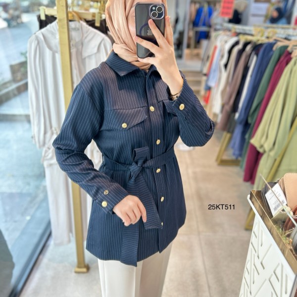 25KT511 ARMİNE TREND CEKET GÖMLEK - Görsel 2