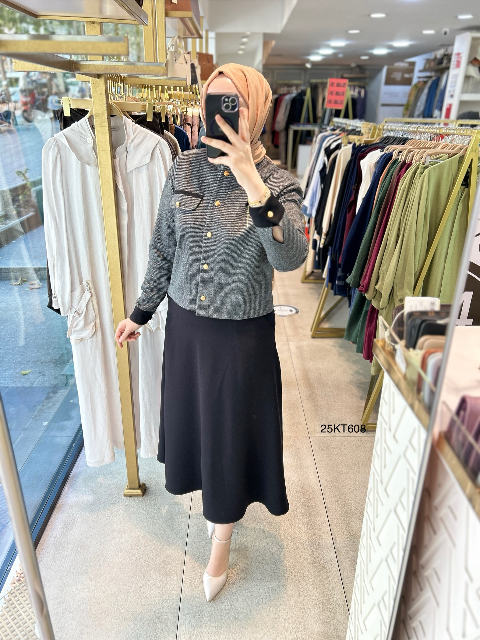 25KT608 ARMİNE TREND ETEKLİ TAKIM - Görsel 4