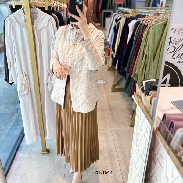 25KT542 ARMİNE TREND KAPİTONE CEKET - Görsel 1