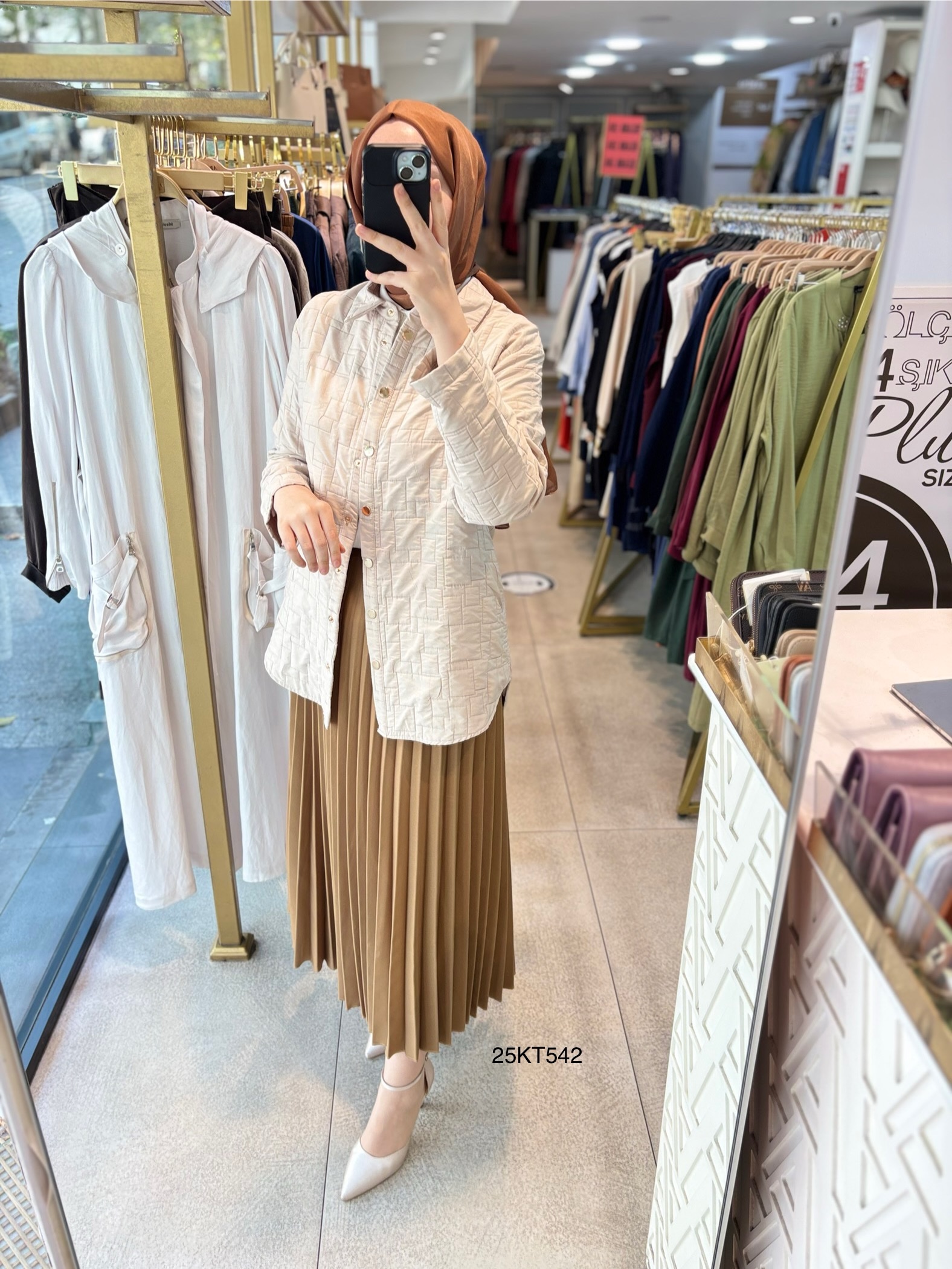 25KT542 ARMİNE TREND KAPİTONE CEKET - Görsel 1