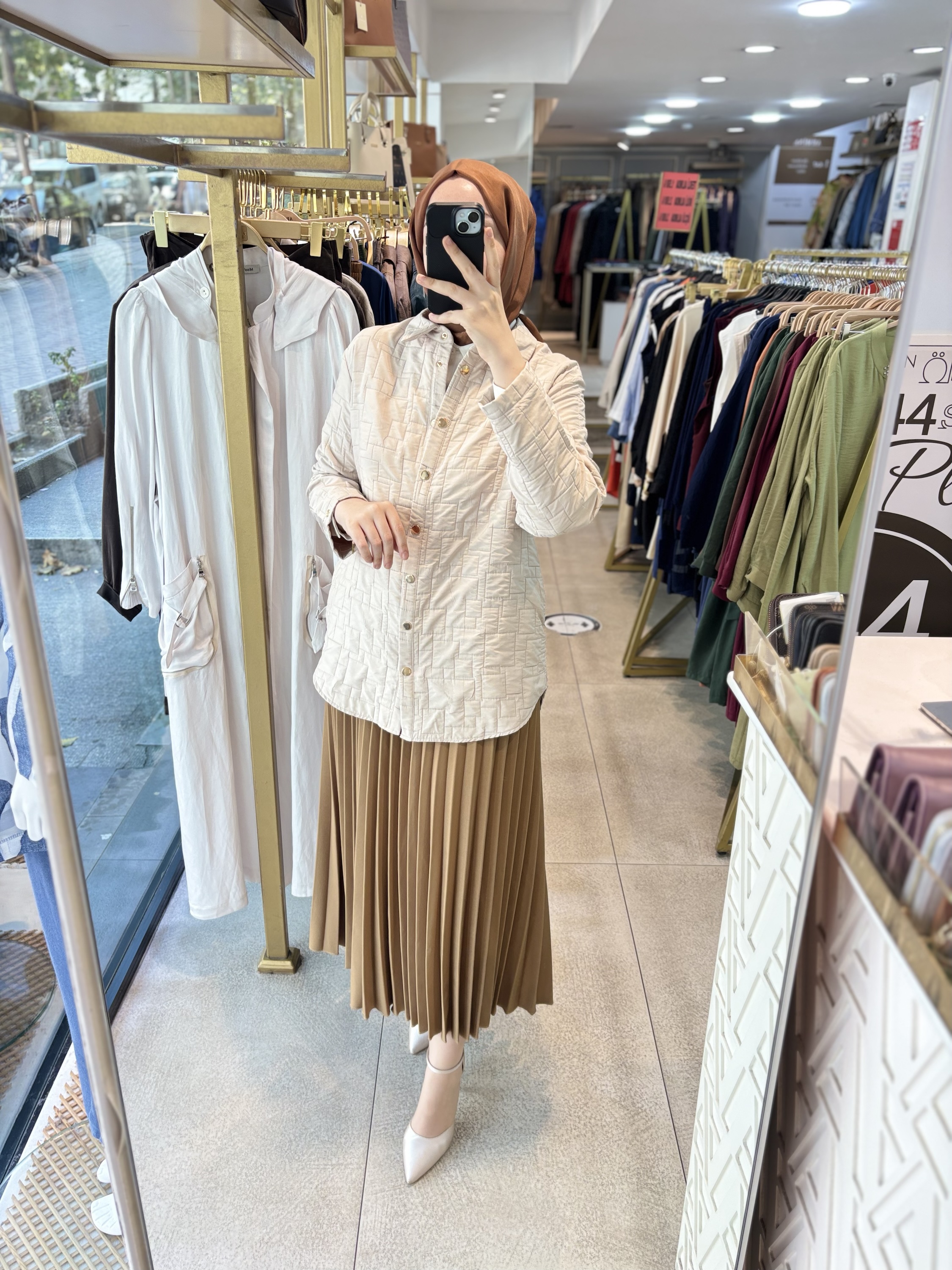 25KT542 ARMİNE TREND KAPİTONE CEKET - Görsel 3