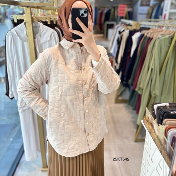 25KT542 ARMİNE TREND KAPİTONE CEKET - Görsel 2