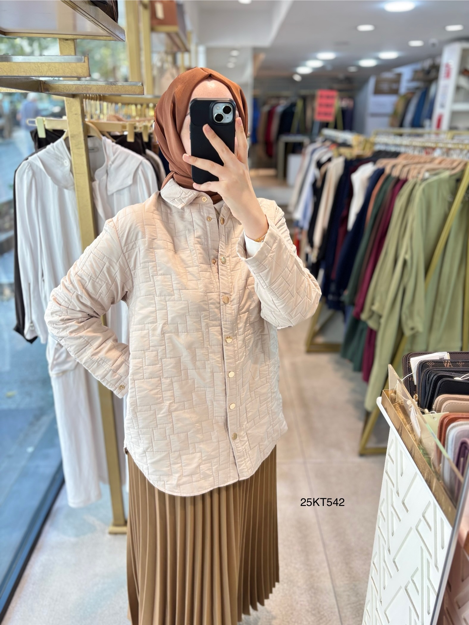 25KT542 ARMİNE TREND KAPİTONE CEKET - Görsel 2