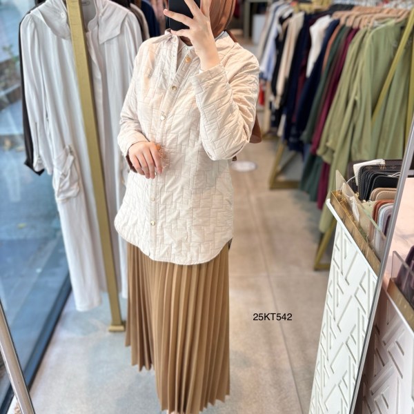 25KT542 ARMİNE TREND KAPİTONE CEKET - Görsel 4