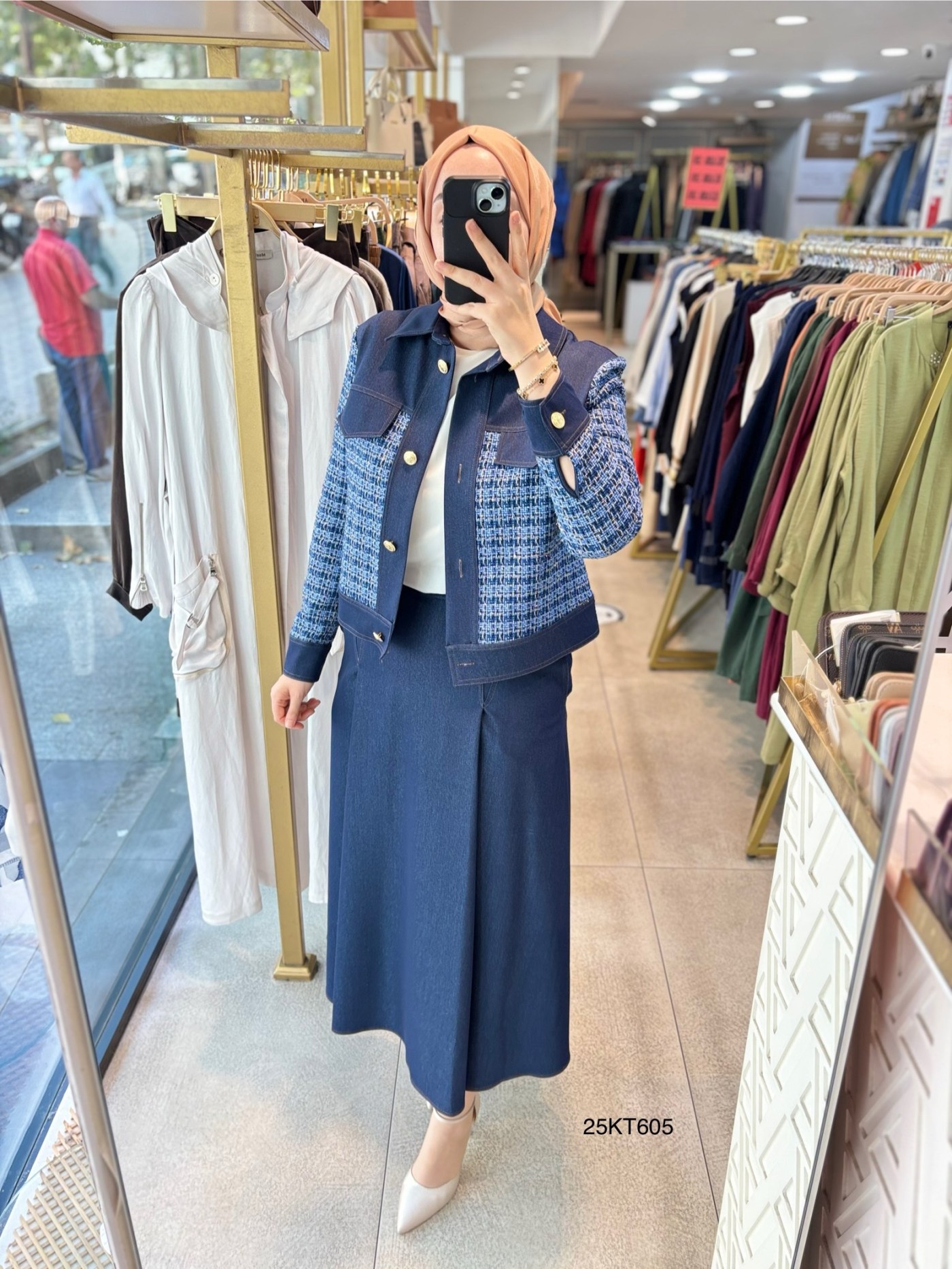 25KT605 ARMİNE TREND TÜVİT CEKET ETEK TAKIM