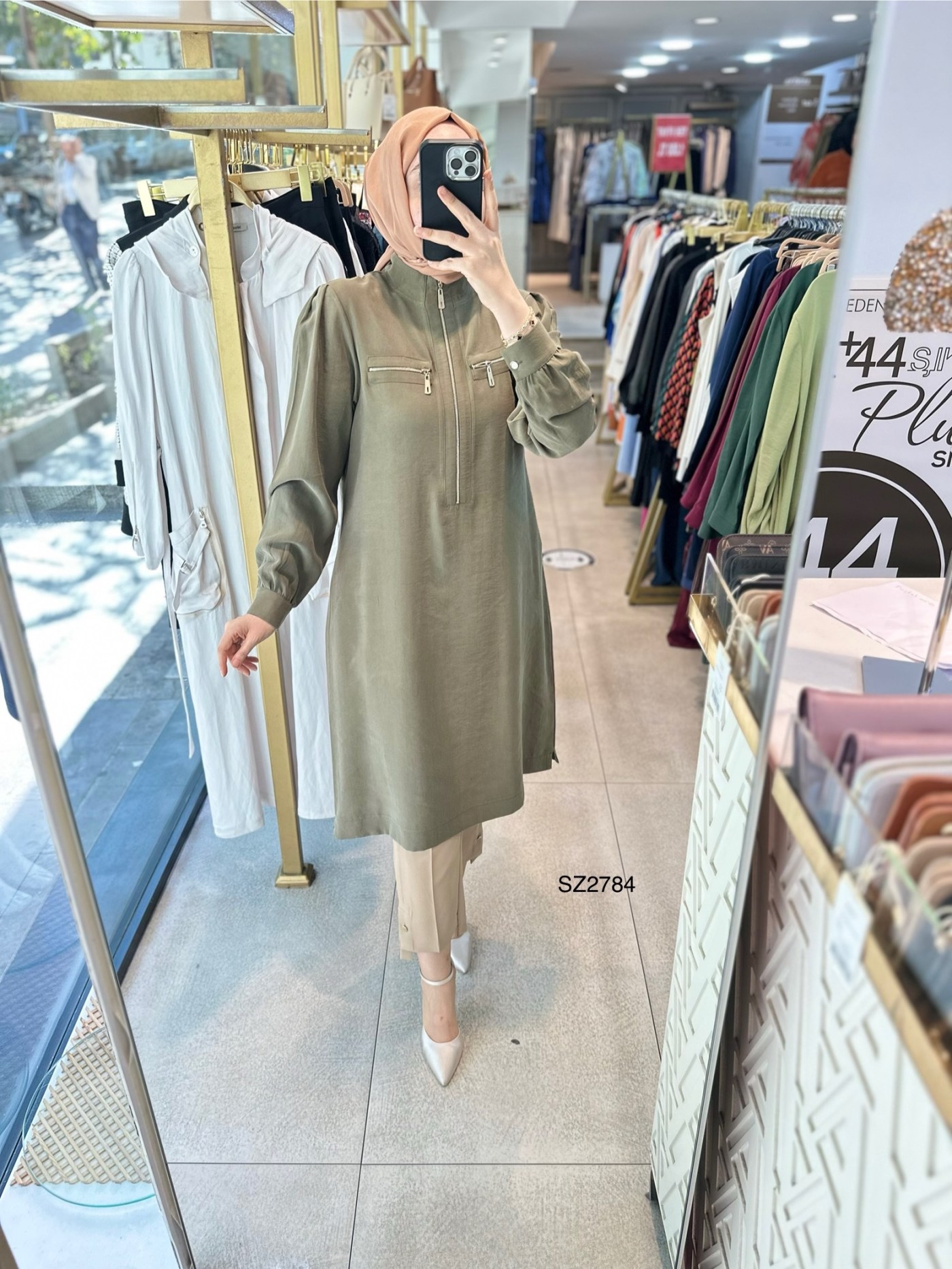 SZ2784 SELMA ZAFEROĞLU FERMUARLI TUNİK