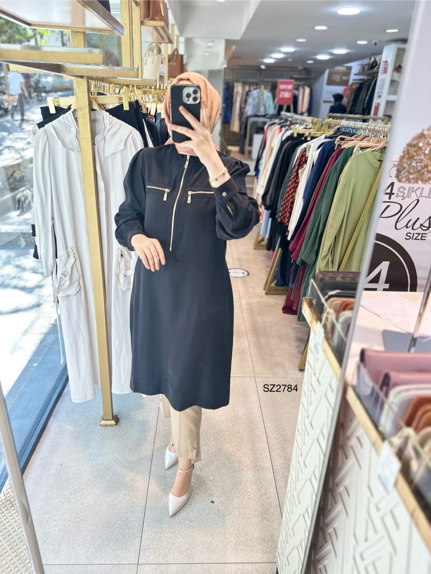 SZ2784 SELMA ZAFEROĞLU FERMUARLI TUNİK