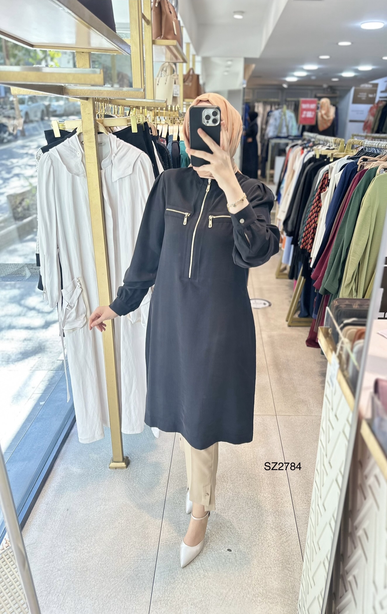 SZ2784 SELMA ZAFEROĞLU FERMUARLI TUNİK