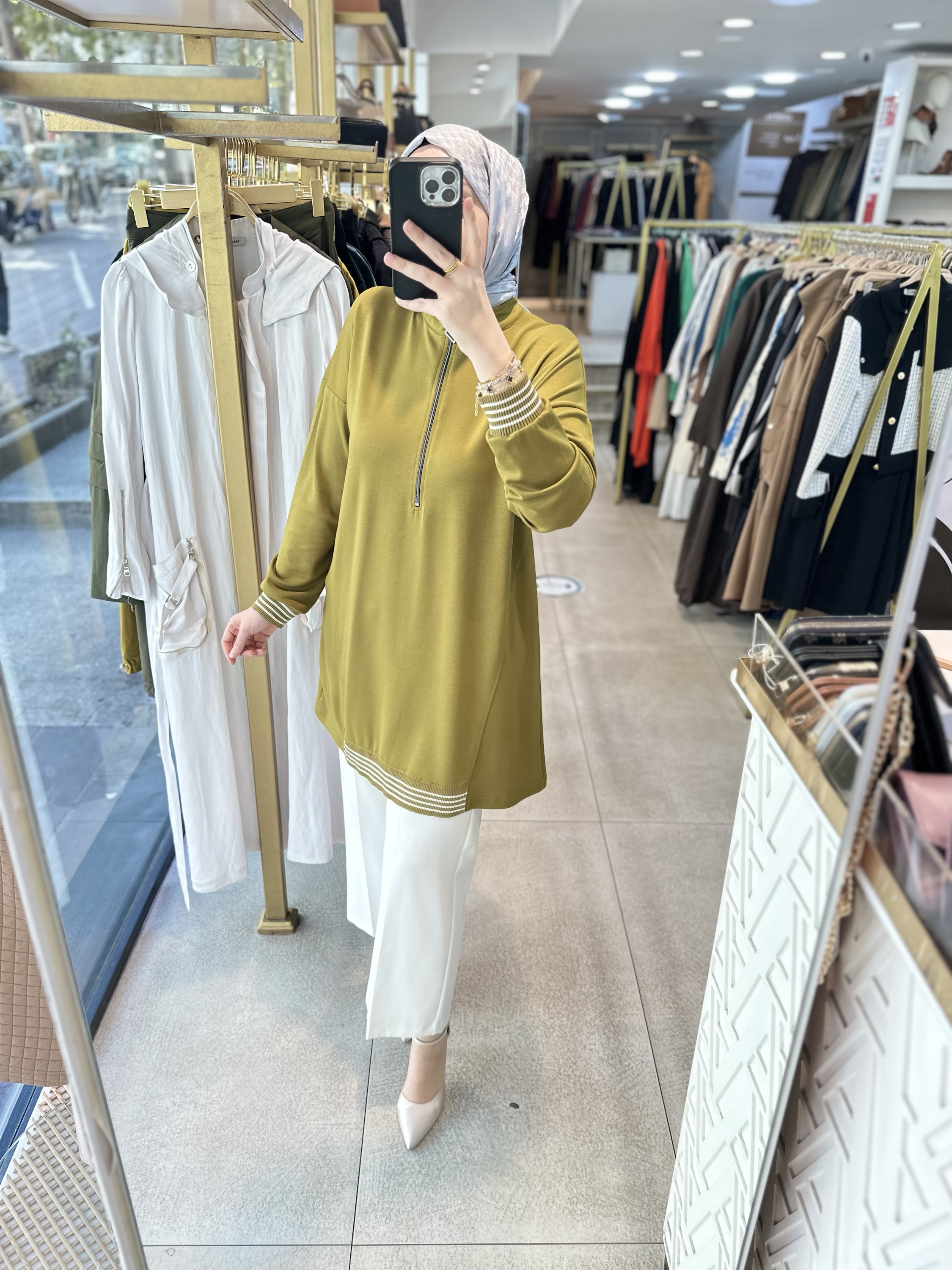 1011 RİBANA DETAYLI TUNİK - Görsel 6