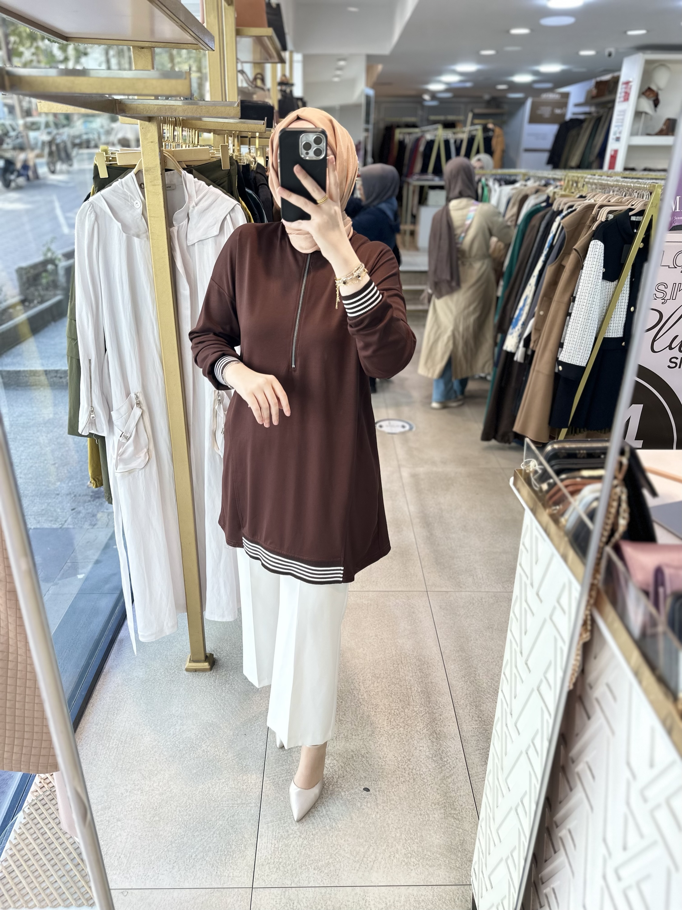 1011 RİBANA DETAYLI TUNİK - Görsel 12