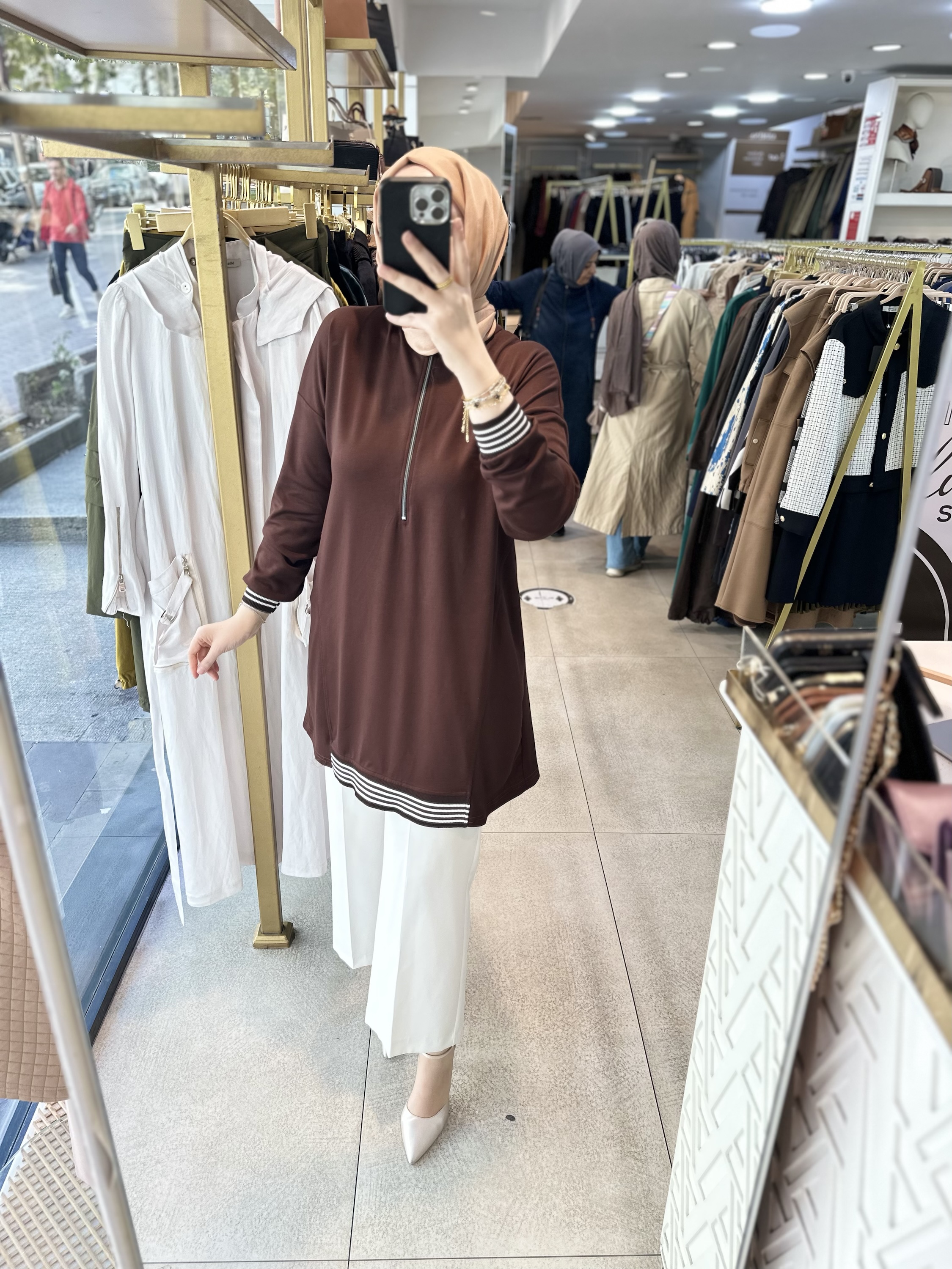 1011 RİBANA DETAYLI TUNİK - Görsel 3