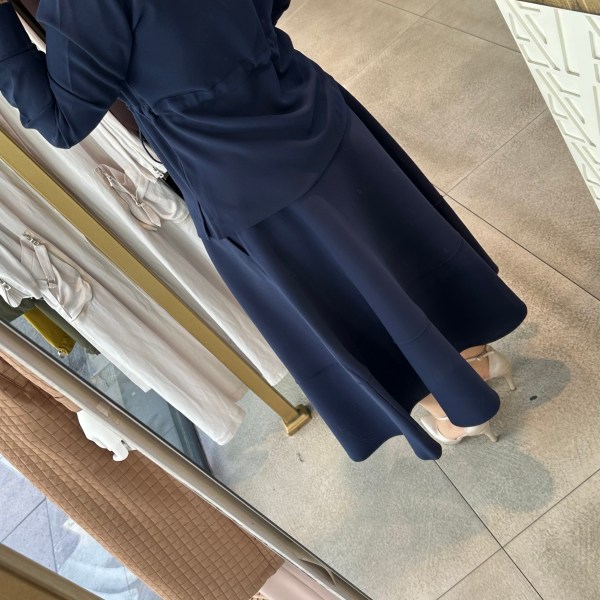 25KT665 ARMİNE TREND BEL BÜZGÜLÜ ETEKLİ TAKIM - Görsel 6