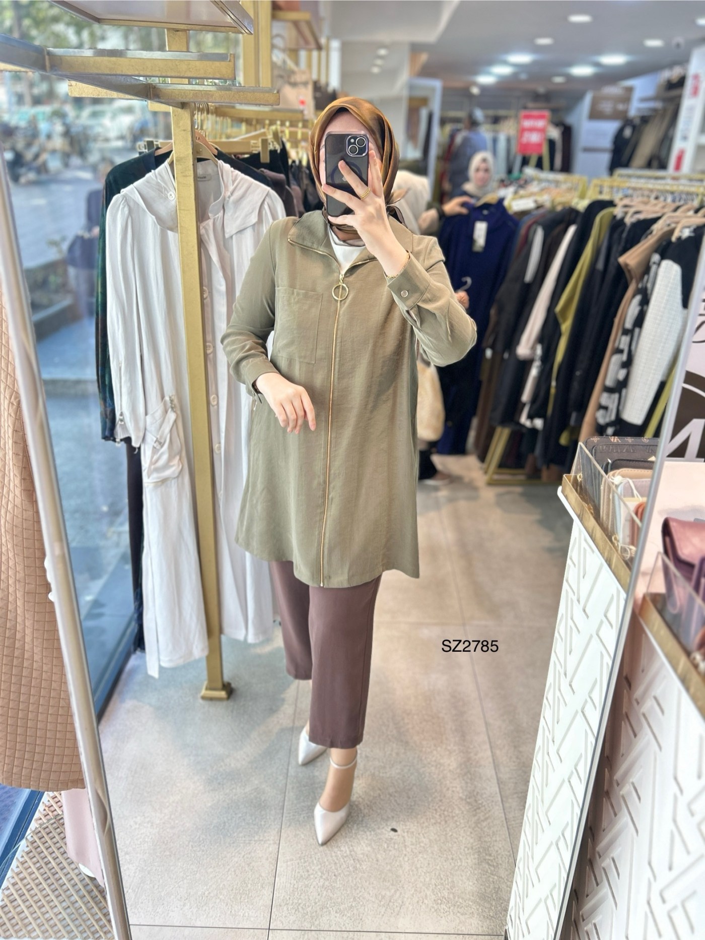 SZ2785 SELMA ZAFEROĞLU ÖNÜ FERMUARLI TUNİK