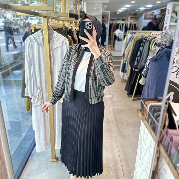 25KT650 ARMİNE TREND SİMLİ ETEKLİ TAKIM - Görsel 2