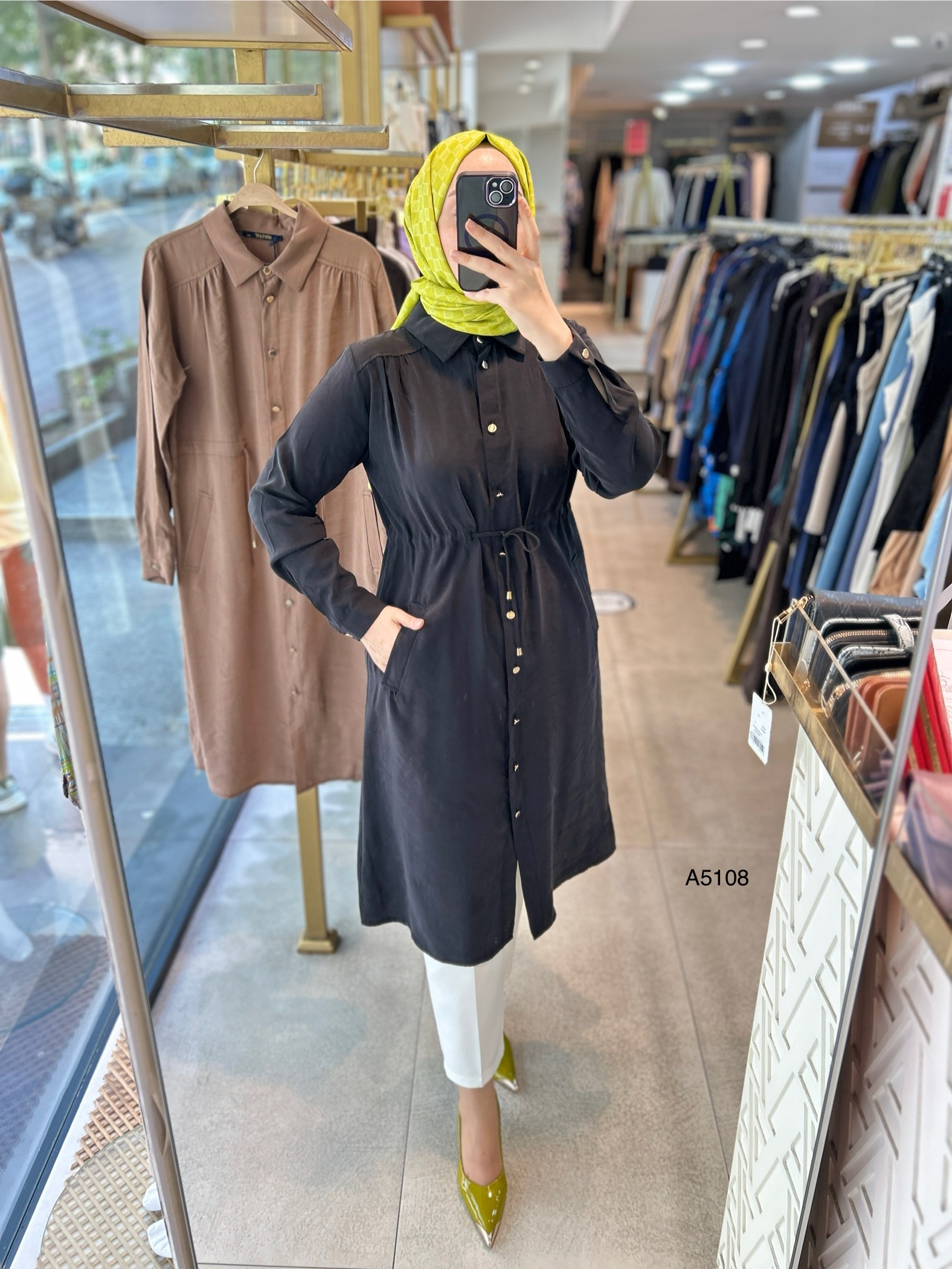 A5108 BEL BÜZGÜLÜ TUNİK - Görsel 2