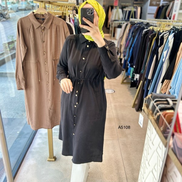 A5108 BEL BÜZGÜLÜ TUNİK - Görsel 4